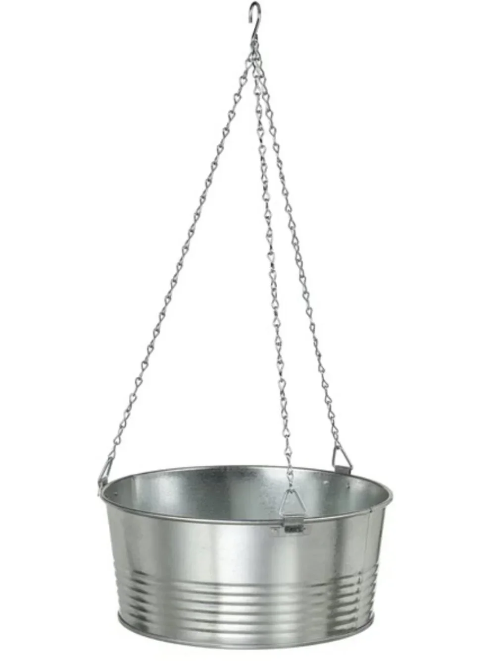 KORKGRAN 006.119.82 Hanging planter, indoor/outdoor/galvanized, 11